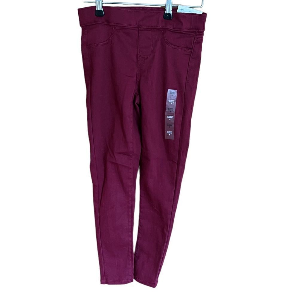 ‎SO burgundy NWT girls size 8 jeggings